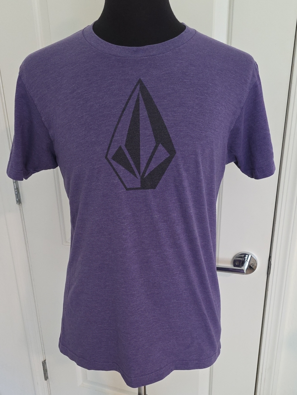 Volcom Purple Short-Sleeve Tee with Black Logo